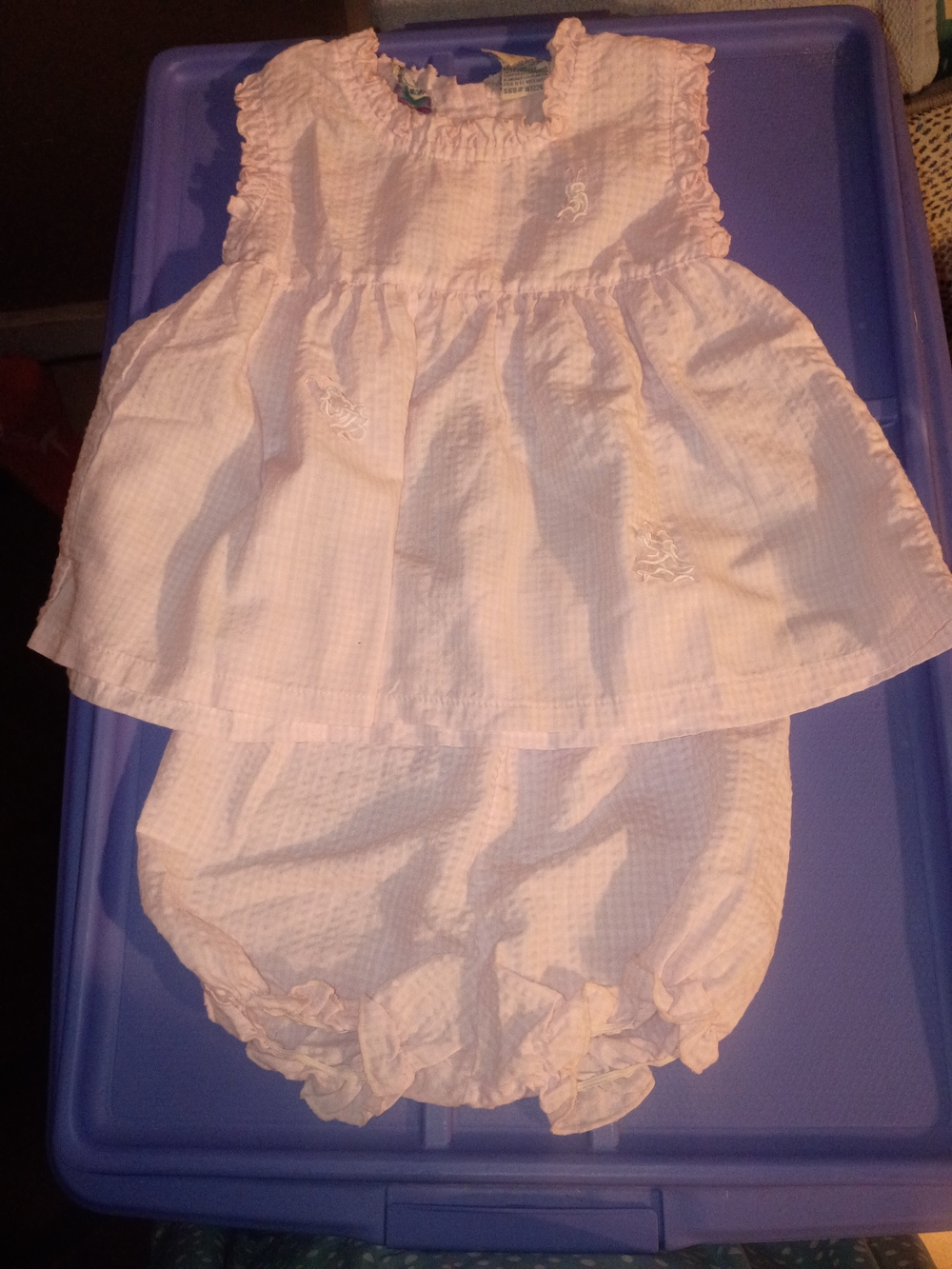 Little Lindsey Light Pink Baby Girl Two-Piece Dress Set